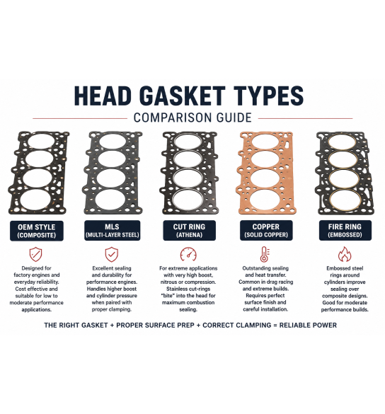 head gasket comparison table