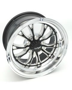 Boyd Coddington Bristol Wheels 15x8, 4.5" BS Gloss Black Milled with Diamond Lip