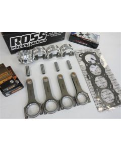 Nissan CA18DET Rebuild Kit with Spool H Beam Conrods and Ross Racing Forged Pistons