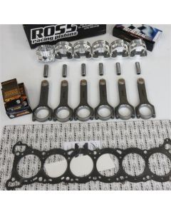 Nissan RB30ET (SOHC) Rebuild Kit with Spool H Beam Conrods and Ross Pistons (9:1)