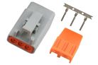 Male Deutsch DTM-3 connector plug and pins 7.5 amp
