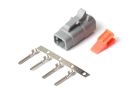 Male Deutsch DTM-4 connector plug and pins 7.5 amp