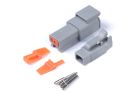Deutsch DTM-2 connector matching set plug and pins 7.5 amp