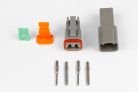 Deutsch DT-2 connector matching set with plug and pins