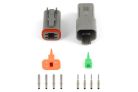Deutsch DT-4 connector matching set with plug and pins
