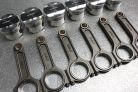 Nissan RB25NEO Spool Drag Pro I Beam Conrods and CP Forged Pistons
