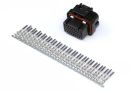 HALTECH- Plug and Pins Only - AMP 34 Pin 4 Row 3 Keyway Superseal Connector