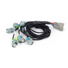 EV6 injector sub-harness wiring configuration and installation view