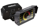 Haltech iC-7 mounting bracket with integrated visor black anodised