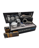 Complete 1JZ-GTE engine rebuild kit components and hardware