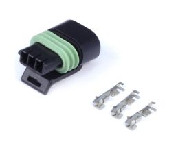 Plug and Pins Only - Delphi 3 Pin Single Row Flat Coil