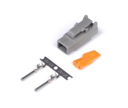 Plug and Pins Only - Male Deutsch DTM-2 Connector (7.5 Amp)