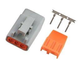 Plug and Pins Only - Male Deutsch DTM-3 Connector (7.5 Amp)