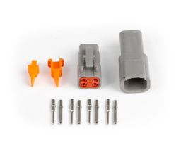 Plug and Pins Only - Matching Set Deutsch DTM-4 Connectors (7.5 Amp)