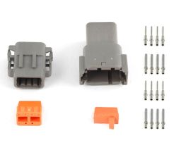 Plug and Pins Only - Matching Set of Deutsch DTM-8 Connectors (7.5 Amp)