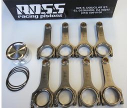 Toyota 3UZ-FE V8 Spool H Beam Conrods and Ross Racing Forged Pistons 