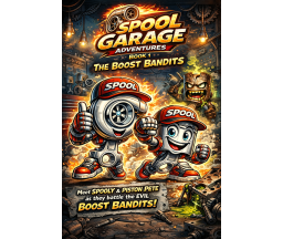Spool Garage Adventures free kids storybook cover art