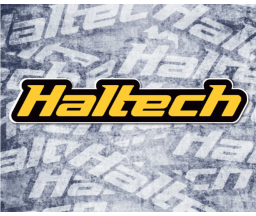Haltech Logo Colour Sticker - Yellow Size: 280mm (11")