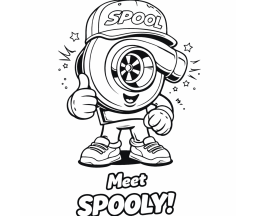 Spooly Colouring In Picture activity book for children