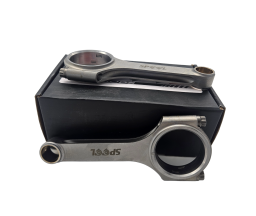 High-performance 4340 forged steel conrods detail view