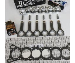 Nissan RB25NEO Rebuild Kit with Spool H Beam Conrods and Ross Racing Forged Pistons